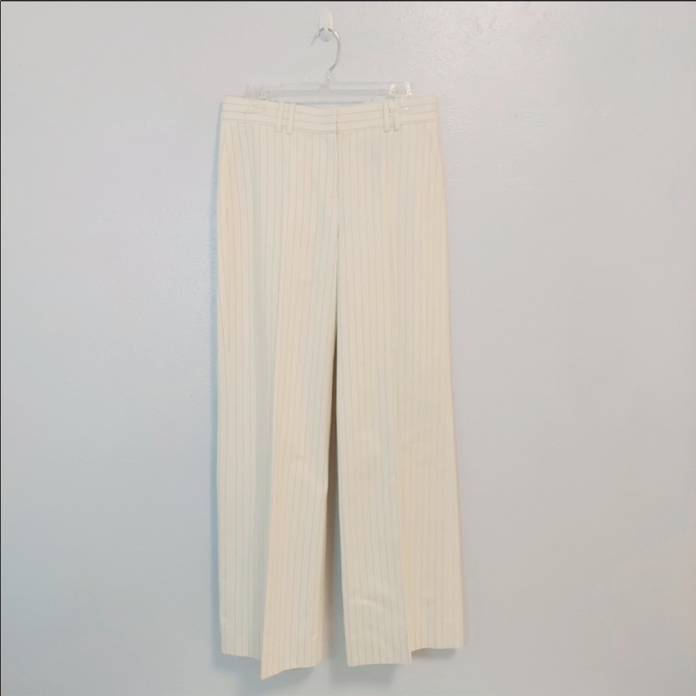 Burberry London wide leg pinstripe cotton pants